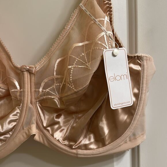 Elomi Cate Full Cup Banded Bra EL4030 Latte NEW Size 40I Underwire - Picture 5 of 14
